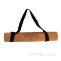 طباعة مخصصة أو شعار Cork Rubber Double Layer Yoga.